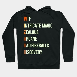 Wizard Mage Class RPG Roleplaying Dungeon Sorcerer Meme Gift Hoodie